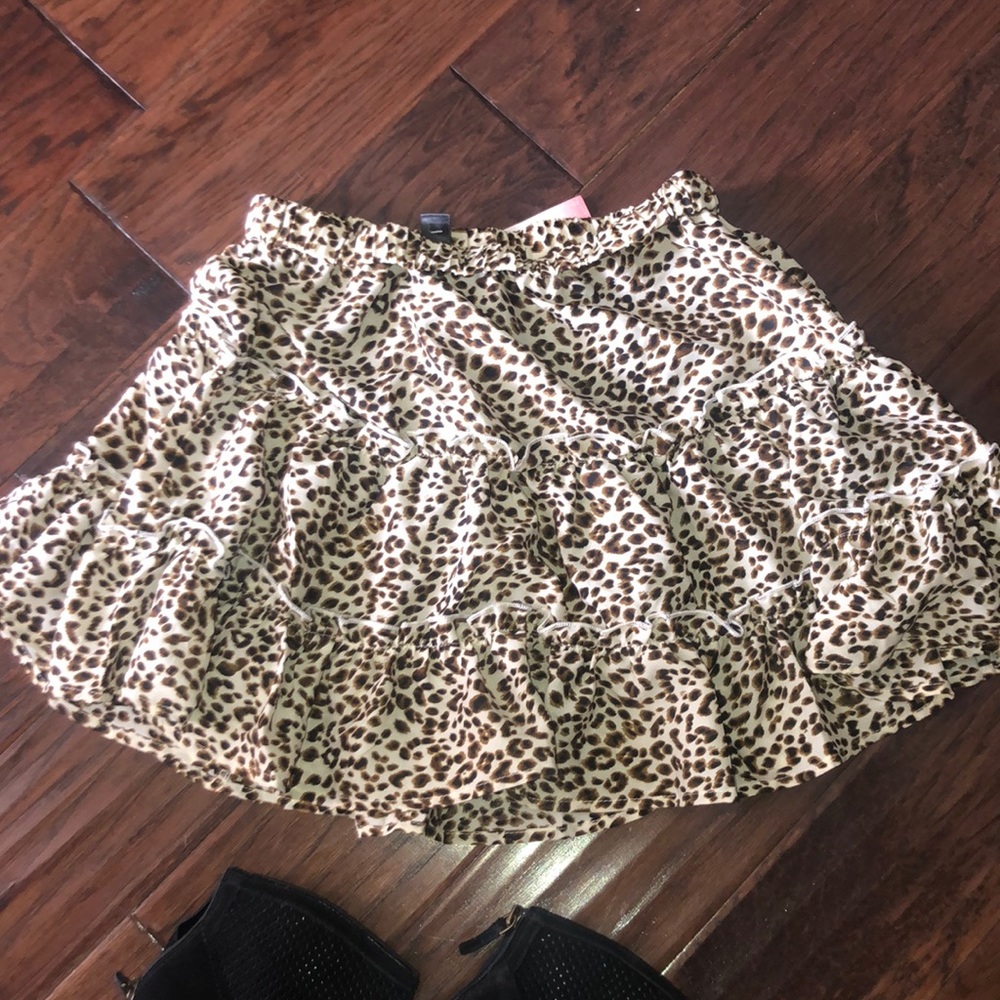 Cheetah print skirt